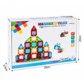 Magnetická 3D stavebnica Buildings 45ks