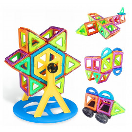 Magnetická 3D stavebnica Circle s kolotočom 74ks