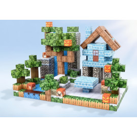 Magnetická stavebnica Minecraft Waterfall nature 100ks