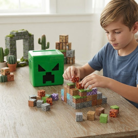 Magnetická stavebnica Minecraft Creeper v krabici Magic square 105ks