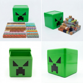 Magnetická stavebnica Minecraft Creeper v krabici Magic square 105ks