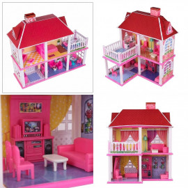 Veľký domček pre bábiky s nábytkom 70cm