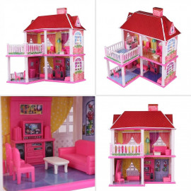 Veľký domček pre bábiky s nábytkom 70cm
