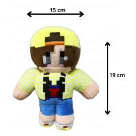 Plyšová hračka Minecraft Steve skin ocelot 19cm