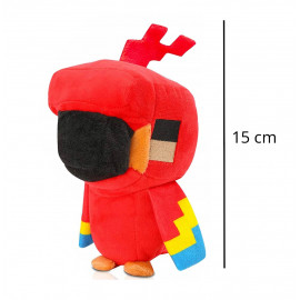 Plyšová hračka Minecraft Papagáj mini 15cm