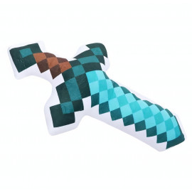 Plyšový vankúš Minecraft diamantový meč 60cm