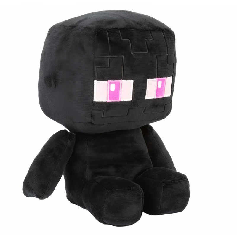 Plyšová hračka Minecraft Enderman Pixel maxi 25cm