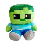 Plyšová hračka Minecraft Zombie Steve Pixel maxi 25cm