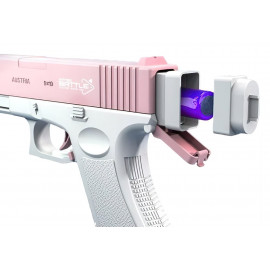 Automatická vodná pištoľ Spray so zásobníkmi ružová