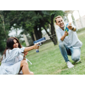 Automatická vodná pištoľ Spray so zásobníkmi modrá