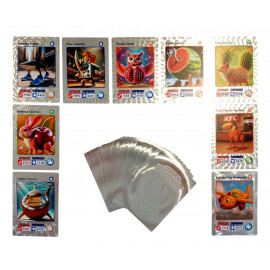 Zberateľské karty Italian Brainrot Exclusive strieborná edícia 55 kariet