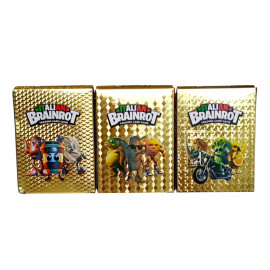 Zberateľské karty Italian Brainrot Exclusive zlatá edícia 55 kariet