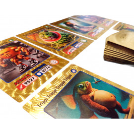 Zberateľské karty Italian Brainrot Exclusive zlatá edícia 55 kariet