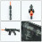 Automatická puška na gélové guličky Stealth + 500 guličiek