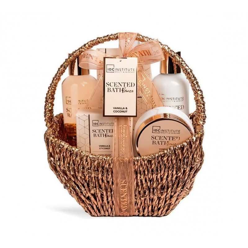 Darčekový kôš pre ženy Bath Sensation vanilka a kokos 6v1