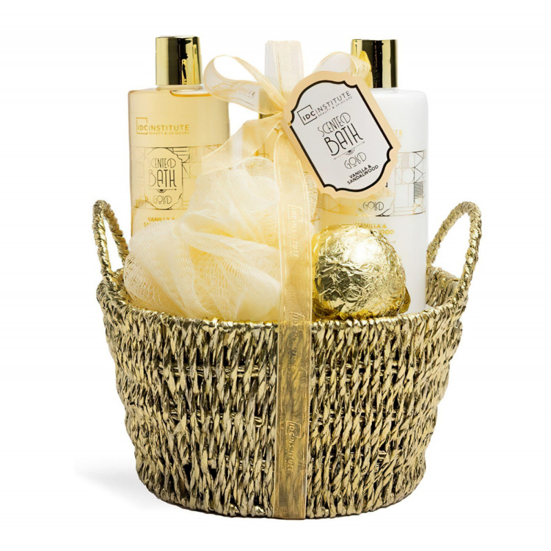 Luxusný darčekový kôš pre ženy Gold relax 6v1