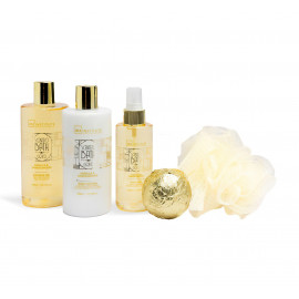 Luxusný darčekový kôš pre ženy Gold relax 6v1