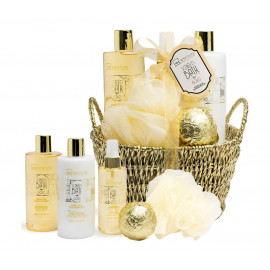 Luxusný darčekový kôš pre ženy Gold relax 6v1