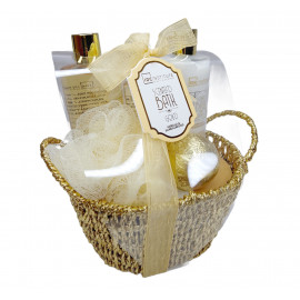 Luxusný darčekový kôš pre ženy Gold relax 6v1