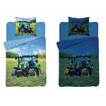 Detské svietiaci obliečky Traktor 140x200 cm