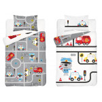 Detské obliečky City - šedé 135x100 cm