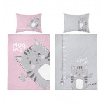 Detské obliečky Mačička ružová 135x100 cm