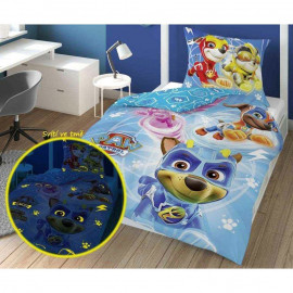 Detské svietiace obliečky Tlapková Patrola blue 140x200 cm
