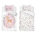 Detské obliečky Srnček růžový 135x100 cm Detské obliečky Srnček růžový 135x100 cm