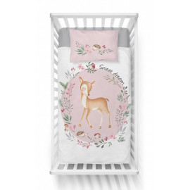 Detské obliečky Srnček růžový 135x100 cm Detské obliečky Srnček růžový 135x100 cm