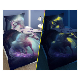 Detské svietiaci obliečky Unicorn magic 140x200 cm