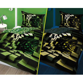 Detské svietiace obliečky Minecraft 3D 140x200 cm