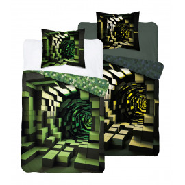 Detské svietiace obliečky Minecraft 3D 140x200 cm