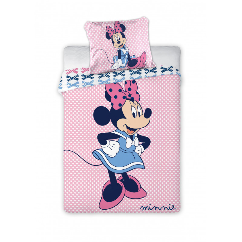 Detské obliečky Minnie ružové 135x100 cm