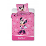 Detské obliečky Myška Minnie so srdiečkami 135x100 cm Detské obliečky Myška Minnie so srdiečkami 135x100 cm