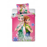 Detské obliečky Anna a Elsa 135x100 cm