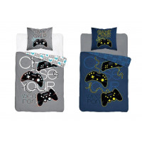 Detské svietiace obliečky Game Over 140x200 cm