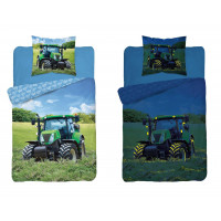 Detské svietiaci obliečky Traktor 140x200 cm