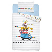 Detské obliečky Stroje - modré 135x100 cm