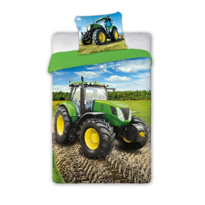 Detské obliečky Traktor - zelený 140x200 cm Detské obliečky Traktor - zelený 140x200 cm