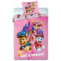 Detské obliečky Paw Patrol the Movie - ružová 140x200 cm