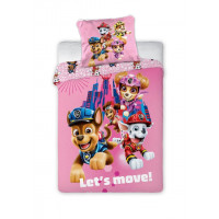 Detské obliečky Paw Patrol the Movie - ružová 135x100 cm