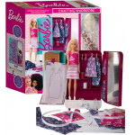 Bábika Barbie šatníková skriňa s šijacími doplnkami 29cm Bábika Barbie šatníková skriňa s šijacími doplnkami 29cm