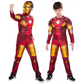Detský kostým Svalnatý Iron man s maskou 110-122 M