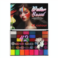 Veľká detská karnevalová sada farieb na tvár a telo 42ks