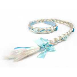 Detský kostým ELSA s vrkôčikom 98-104 S Detský kostým ELSA s vrkôčikom 98-104 S