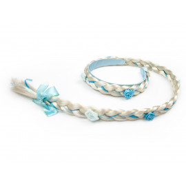 Detský kostým ELSA s vrkôčikom 98-104 S Detský kostým ELSA s vrkôčikom 98-104 S