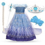 Detský kostým Trblietavá ELSA s doplnkami 122-128 L Detský kostým Trblietavá ELSA s doplnkami 122-128 L
