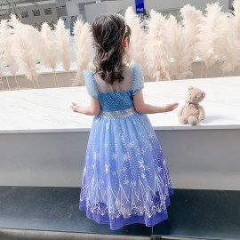 Detský kostým Trblietavá ELSA s doplnkami 122-128 L Detský kostým Trblietavá ELSA s doplnkami 122-128 L