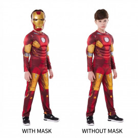 Detský kostým Svalnatý Iron man s maskou 98-110 S