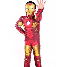 Detský kostým Svalnatý Iron man s maskou 98-110 S